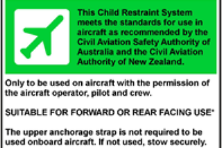 AS/NZS 1754:2013: Suitable for forward or rear facing use